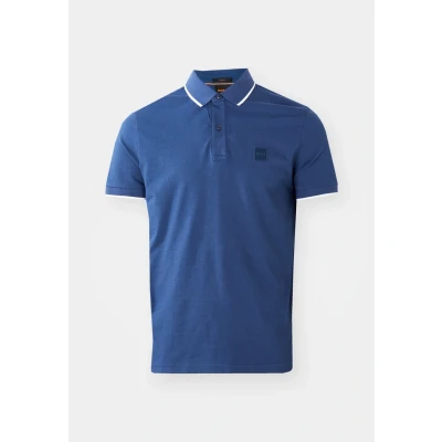 Image of BOSS Passertip Polo shirt, Men&#039;s, Size: XXL, Open blue