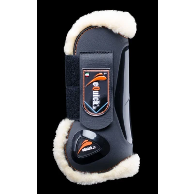 Image of eQuick eLight Tendon Boots Front Fluffy