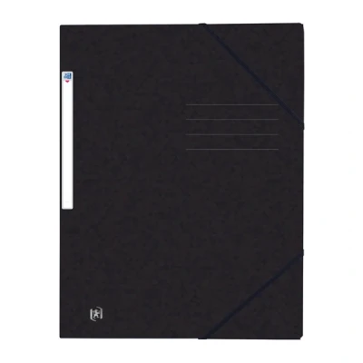 Image of Oxford 10 x A4 Black Cardboard Folder