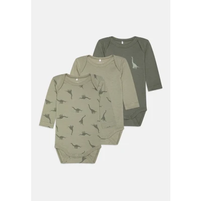 Image of NAME IT Boy Romper 3 Pack, agave green, 98