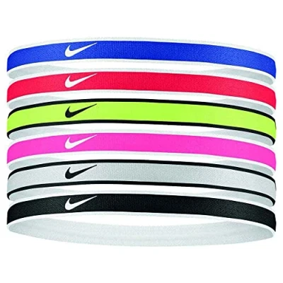 Image of Nike Performance Sport Headbands 6 PACK Other accessories, Women&#039;s, Size: One Size, University red/game royal/volt
