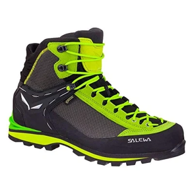 Image of Salewa MS CROW GTX Mountain shoes, Men&#039;s, Size: 8.5, Cactus/sulphur spring Leather and textile
