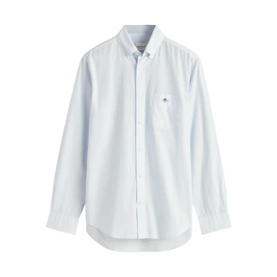 Image of GANT Mens Poplin Banker Shirt, Light Blue, S
