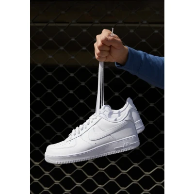 Image of Nike Sportswear AIR Force 1 &#039;07 Trainers, Women&#039;s, Size: 3, White Leather