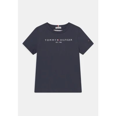 Image of Tommy Hilfiger Unisex Kid&#039;s Essential Tee S/S T Shirts, Twilight Navy, 74