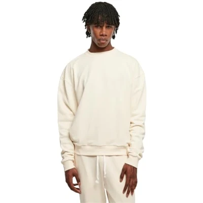 Image of Urban Classics Ultra Heavy CREW Sweatshirt, Men&#039;s, Size: 5XL, Whitesand