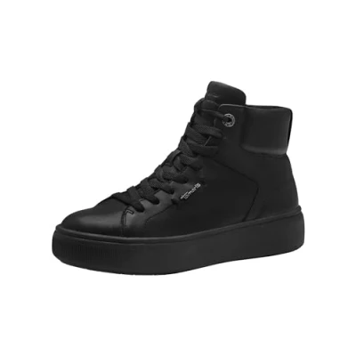 Image of Tamaris Hightop trainers, Women&#039;s, Size: 5.5, Black Leather