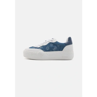 Image of Guess Trainers, Women&#039;s, Size: 4, Blue Imitation leather/ textile
