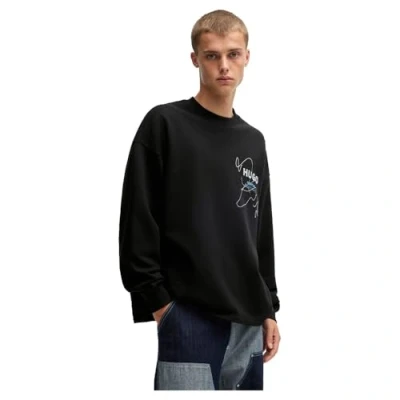 Image of HUGO Newcrew Sweatshirt, Men&#039;s, Size: Large, Black