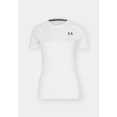 Image of Under Armour Authentics Basic Tshirt, Women&#039;s, Size: Small, White/black