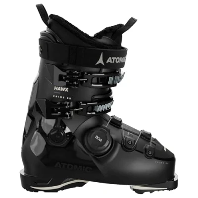 Image of ATOMIC Hawx Prime 85 BOA W GW Women&#039;s Ski Boots Size 25/25.5 Alpine in Black/Stone with 3D Ankle &amp; Heel for Precise Fit Medium Width Advanced Users