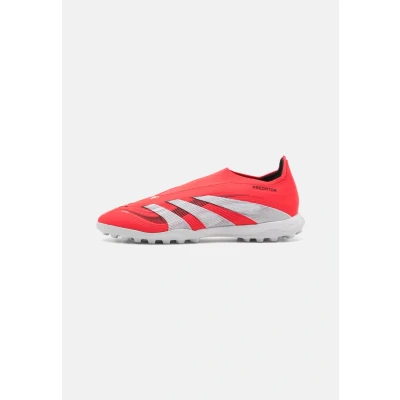 Image of adidas Performance Predator League Laceless turf Astro trainers, Men&#039;s, Size: 12.5, Lucid red/footwear white/core black Textile/synthetics