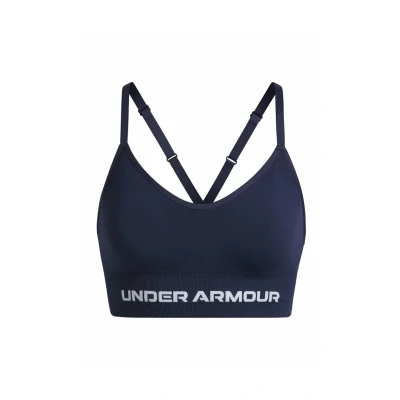 Image of Under Armour Vanish Seamless LOW Light support sports bra Washed navy, Women&#039;s, Size: XS, navy