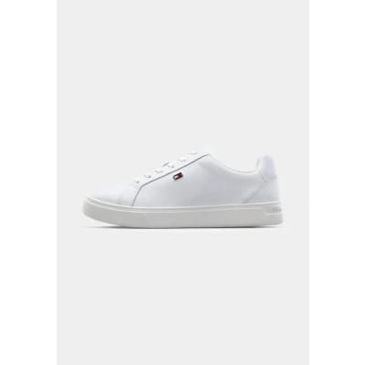 Image of Tommy Hilfiger FLAG Court Trainers, Women&#039;s, Size: 7.5, White shoes