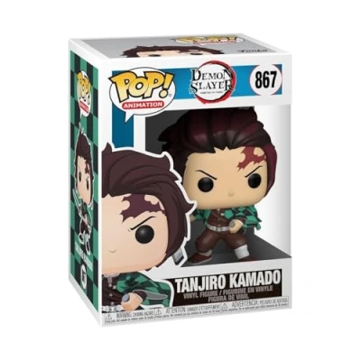 Image of Funko Pop! Animation: Demon Slayer Tanjiro Kamado Vinyl Collectible Figure Gift Idea Official Merchandise Toy for Children and Adults Anime Fans Model Collectors