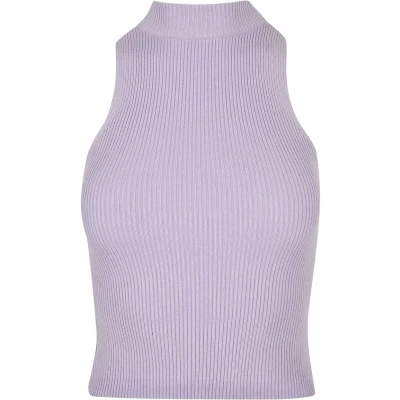 Image of Urban Classics Short Turtleneck Top, Women&#039;s, Size: 3XL, Lilac