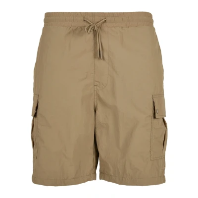 Image of Urban Classics Nylon Cargo Shorts Shorts, Men&#039;s, Size: Large, Khaki