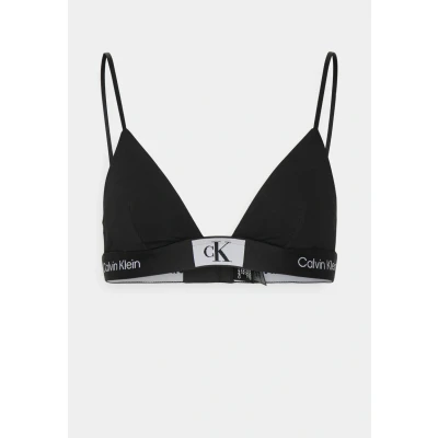 Image of Calvin Klein Underwear Unlined Triangle bra, Women&#039;s, Size: Small, Black