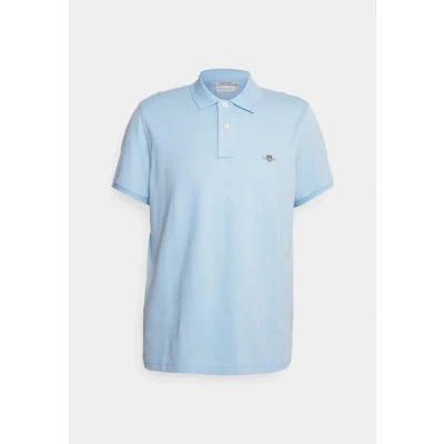 Image of GANT REG Shield Polo shirt, Men&#039;s, Size: XS, Capri blue