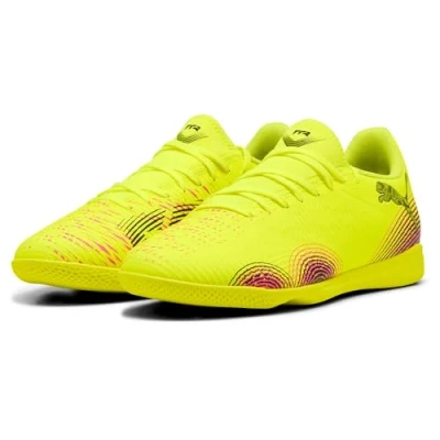 Image of Puma Future 8 PLAY IT Indoor football boots, Men&#039;s, Size: 085, Yellow /black shoes