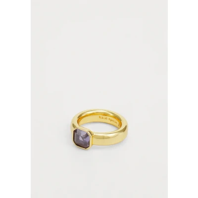 Image of kate spade new york KEEP Sparkling Ring lilac/goldcoloured, Women&#039;s, Size: 54.5, Lilac/gold/coloured