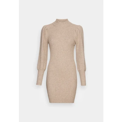 Image of ONLY Katia L S NOOS Jumper dress, Women&#039;s, Size: XL, Mocha meringue