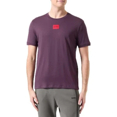 Image of HUGO Diragolino Basic Tshirt, Men&#039;s, Size: XXL, Open purple