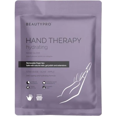 Image of BeautyPro Hand Therapy Collagen Infused Glove with Removable Finger Tips (1 Pair)