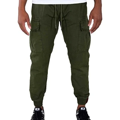 Image of Alpha Industries Cargo trousers, Men&#039;s, Size: XXL, Dark olive