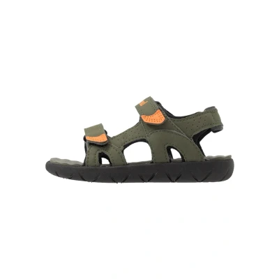 Image of Timberland Perkins ROW 2 Strap Walking sandals for kids, Size: 11, Dark green Imitation leather/ textile