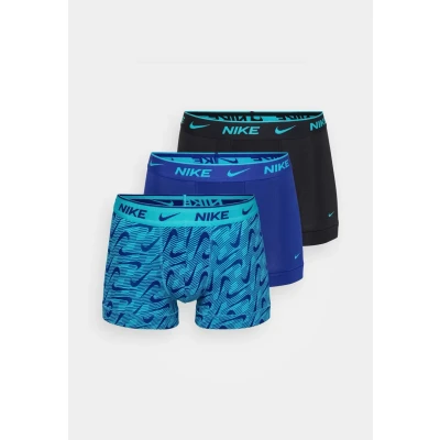 Image of Nike Underwear Trunk 3 PACK Pants, Men&#039;s, Size: Small, Black/royal blue