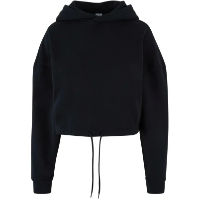 Image of Urban Classics Cropped Hoodie, Women&#039;s, Size: Large, Black