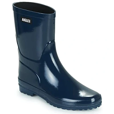 Image of Aigle Women&#039;s Eliosa Bottil Rain Boot, Navy Blue, 2.5 UK
