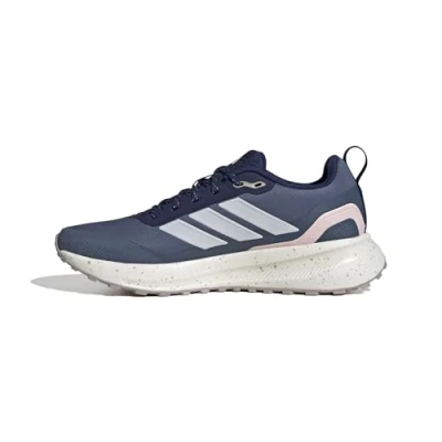 Image of adidas Performance Runfalcon 5 TR Trail running shoes, Women&#039;s, Size: 4.5, Dark blue/footwear white/wonder taupe Textile/synthetics