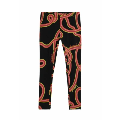 Image of Desigual Serpentine Leggings Trousers for kids, Size: 12y, Black