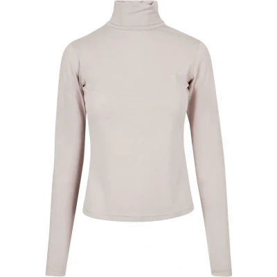 Image of Urban Classics Turtleneck Longsleeve Long sleeved top, Women&#039;s, Size: XS, Warmgrey