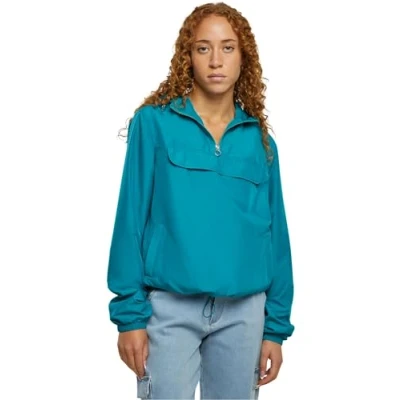 Image of Urban Classics Basic Windbreaker, Women&#039;s, Size: XS, Watergreen