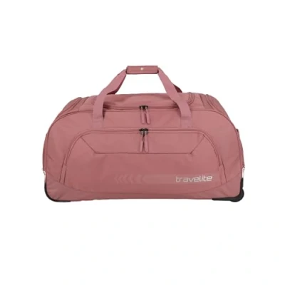 Image of Travelite KICK OFF Trolley L, 77 cm (Trolley L), Rosé, wheeled duffle XL, rosé