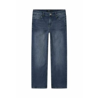 Image of LMTD WIDE fit Relaxed jeans for kids, Size: 8y, Dark blue denim