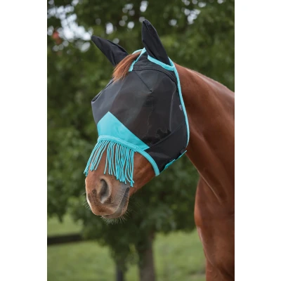 Image of Weatherbeeta ComFiTec Deluxe Fine Mask with ears and tassels