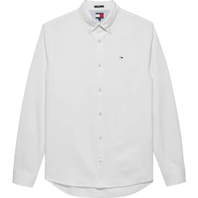 Image of Tommy Jeans Shirt Shirt, Men&#039;s, Size: 6XL, Ecru