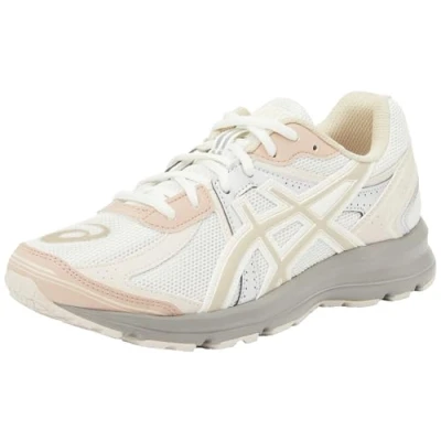Image of Asics Sportstyle JOG 100 Unisex Trainers, Size: 11, Cream/feather grey shoes