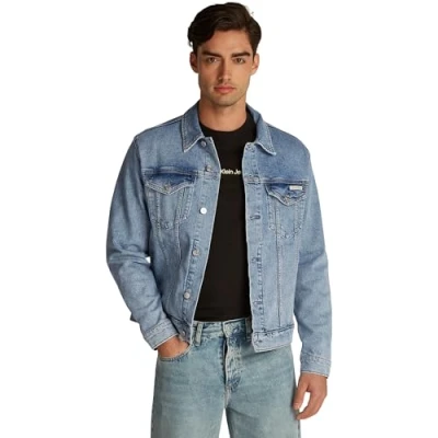 Image of Calvin Klein Jeans SLIM Jacket Denim jacket, Men&#039;s, Size: Small, light
