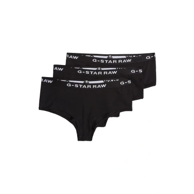 Image of G STAR Herren Hipster 3 Pack, Black (Black/Black/Black D24081 d516 4248), XXS
