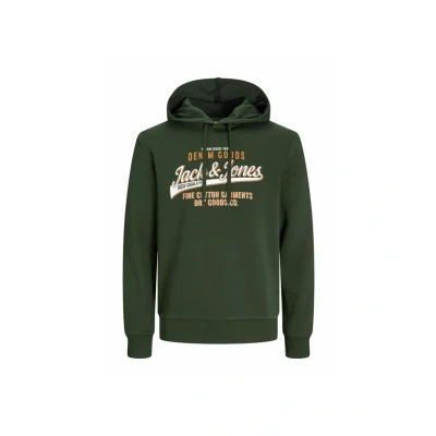Image of Jack &amp; Jones LOGO Hoodie, Men&#039;s, Size: XXL, Kombu green