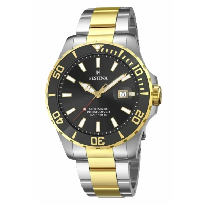 Image of Festina Men&#039;s Analogous Quartz Watch with Stainless Steel Strap F20532/2, Black, Bracelet