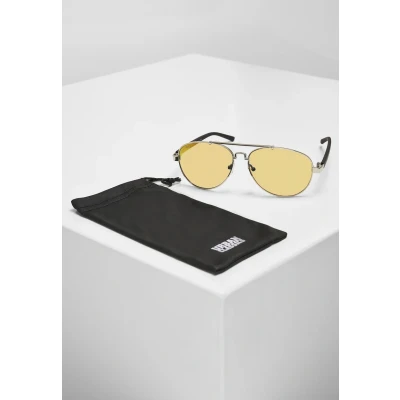 Image of Urban Classics Mumbo Sunglasses, Men&#039;s, Size: One Size, Silver/orange