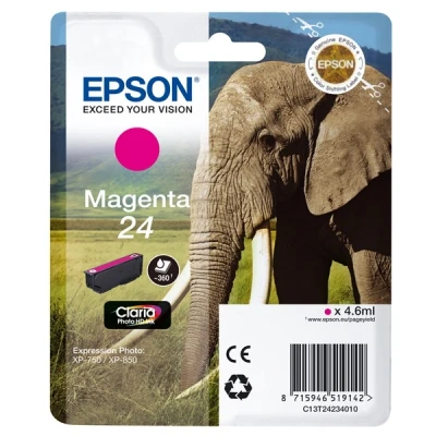 Image of Expression Photo XP 55 Epson 24 (T2423) magenta ink cartridge (original Epson)