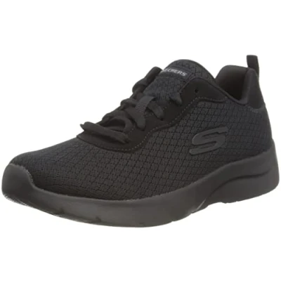 Image of Skechers Sport Dynamight 2.0 Trainers black, Women&#039;s, Size: 6, Black Imitation leather/ textile