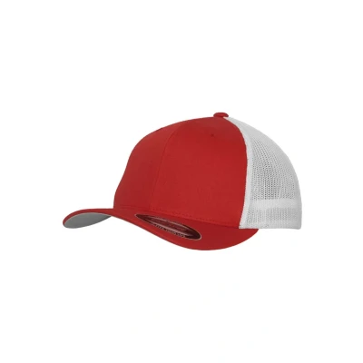 Image of Flexfit Trucker 2TONE Cap, Size: L/XL, Red/wht